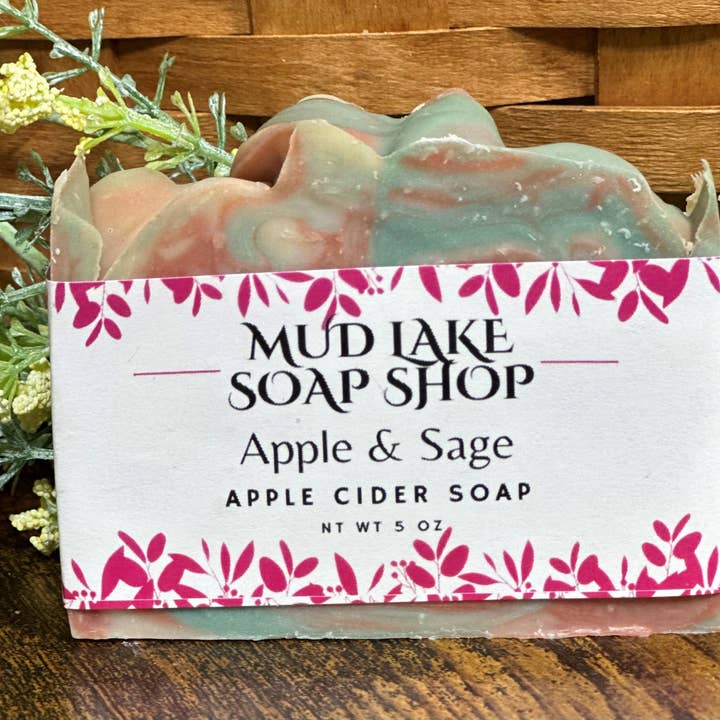 Apple Sage - Apple Cider Soap for wholesale by Mud Lake Soap Shop