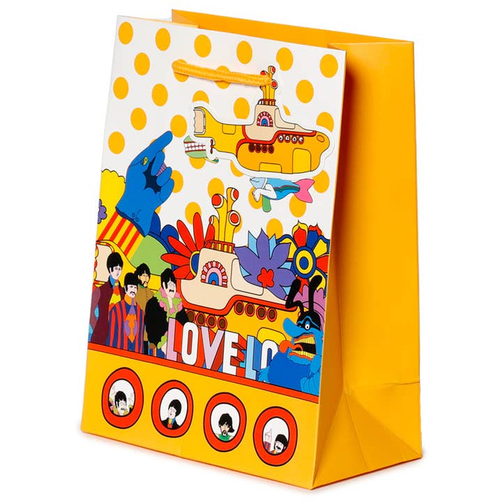 Puckator Ltd - Wholesale Gift Bag - The Beatles Yellow Submarine LOVE Gift Bag - Medium
