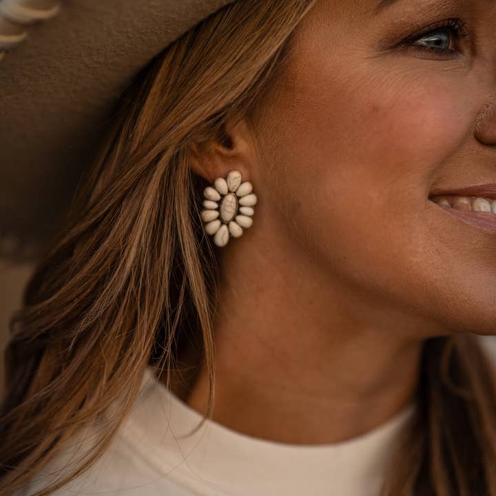 Lil' Grace - Wholesale Stud/Post Earrings - Vintage Western Geometric Shape Stud Earrings For Women