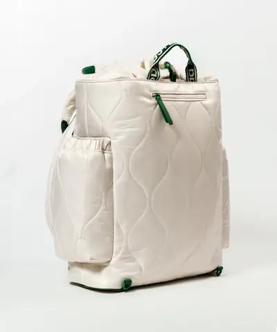 Caraa - Wholesale Sports Bag - Unisex - Tennis Quilted Backpack Tote in Ivory3