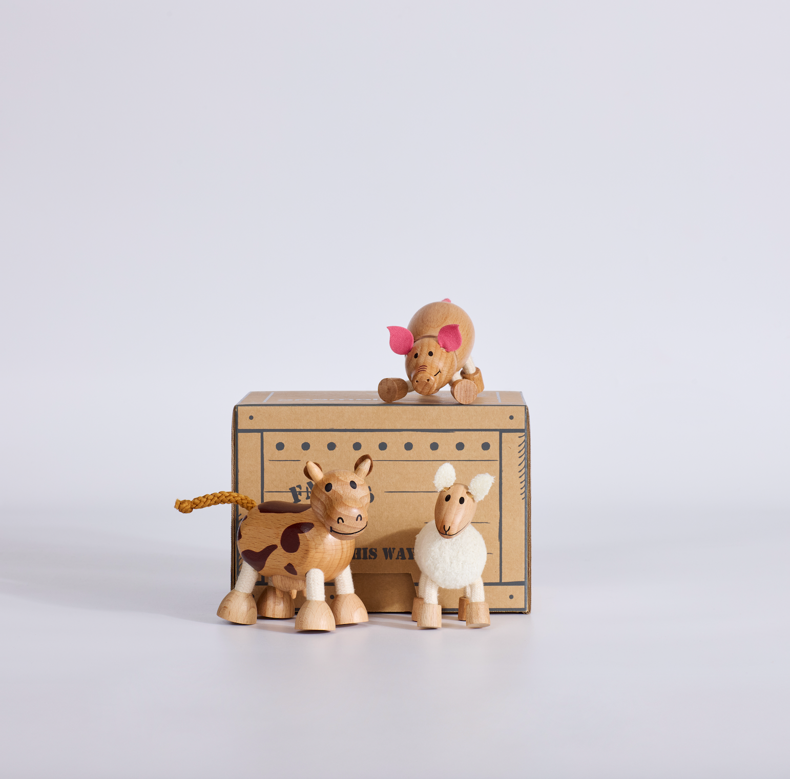 anamalz - Vendita all'ingrosso Giocattolo in legno - Bambini - Barnfields Mini Bundle – 3 Giocattoli da Fattoria in Cassetta Regalo1