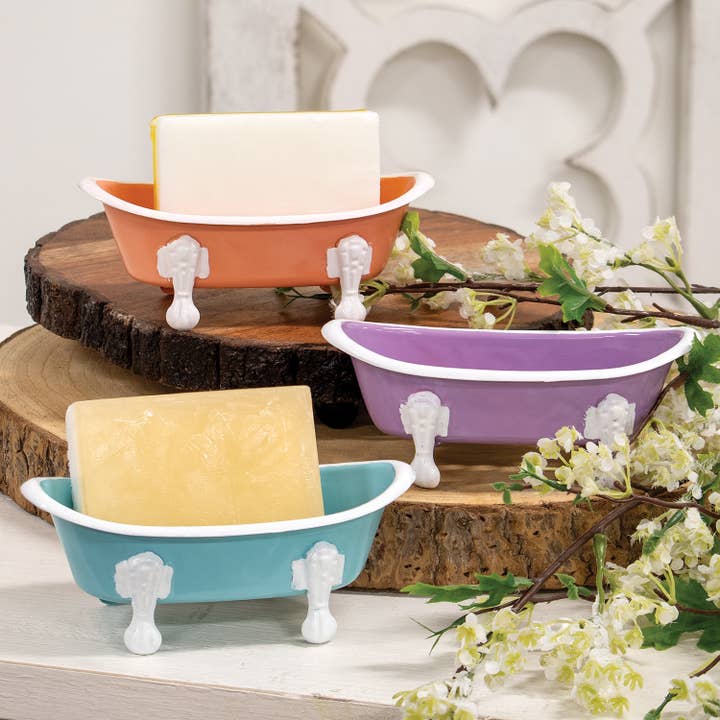 Col House Designs - Wholesale Soap Caddy - Coral Iron Bathtub Soap Dish