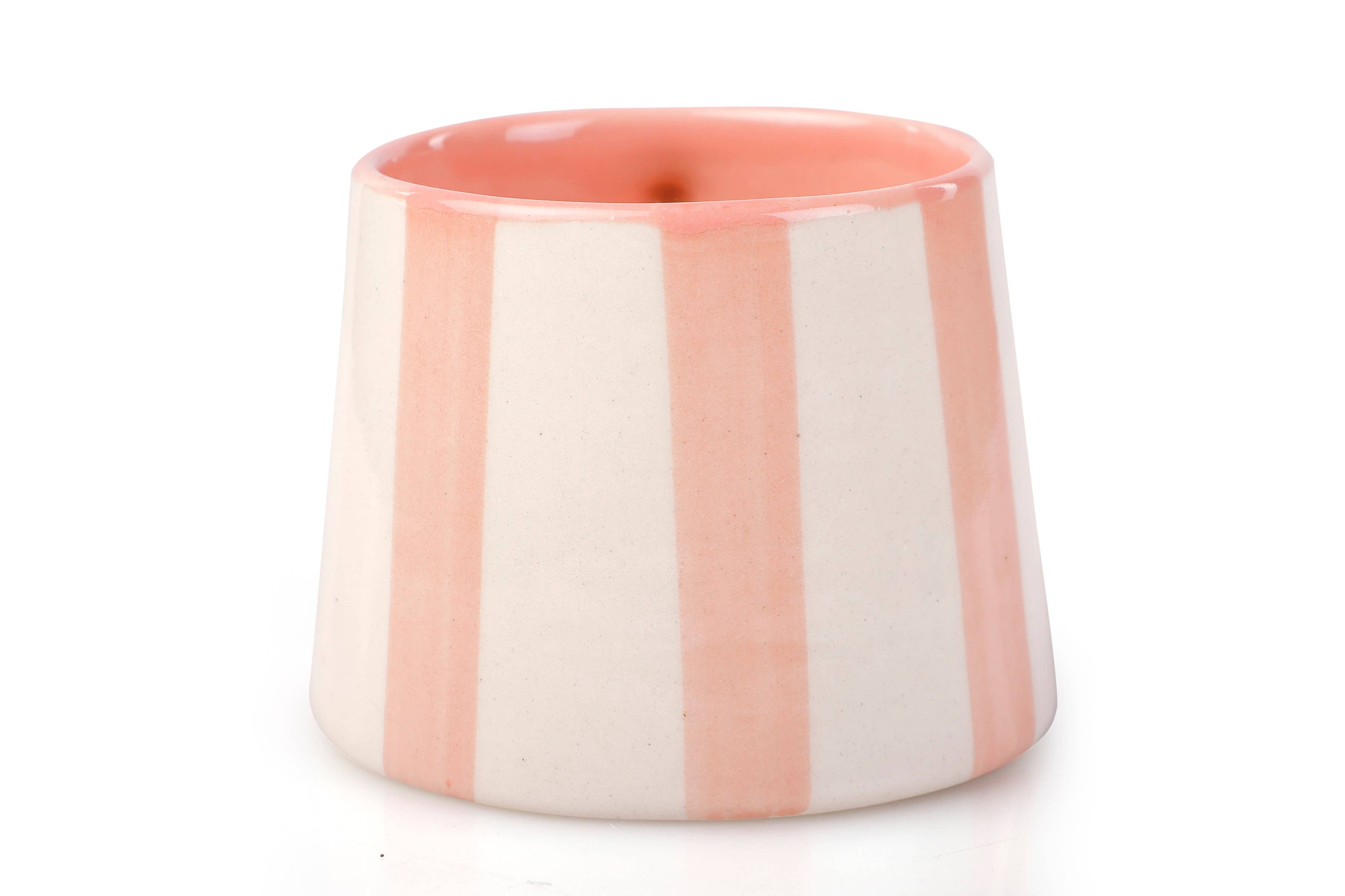 Casa Amarosa - Wholesale Coffee Mug - Ceramic Pink Stripe  Coffee cup- 220ml3