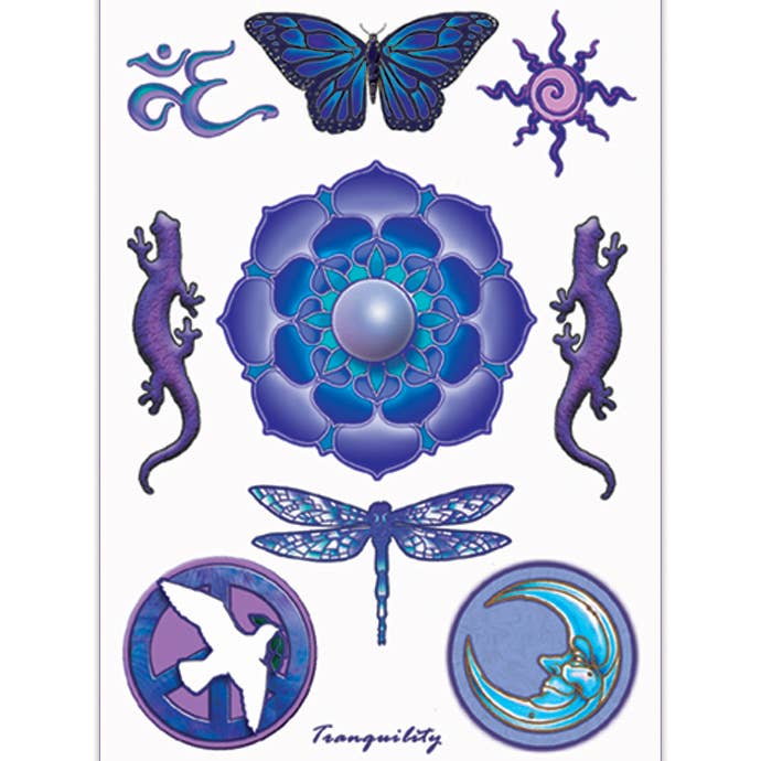 Tattoo Body Art Tranquility for wholesale by Mandala Arts
