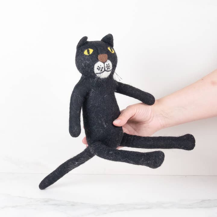 The Winding Road - Wholesale Stuffed/Plush Toy - Kids & Baby - Toys - Sitting Cat - Black - Small and Medium
