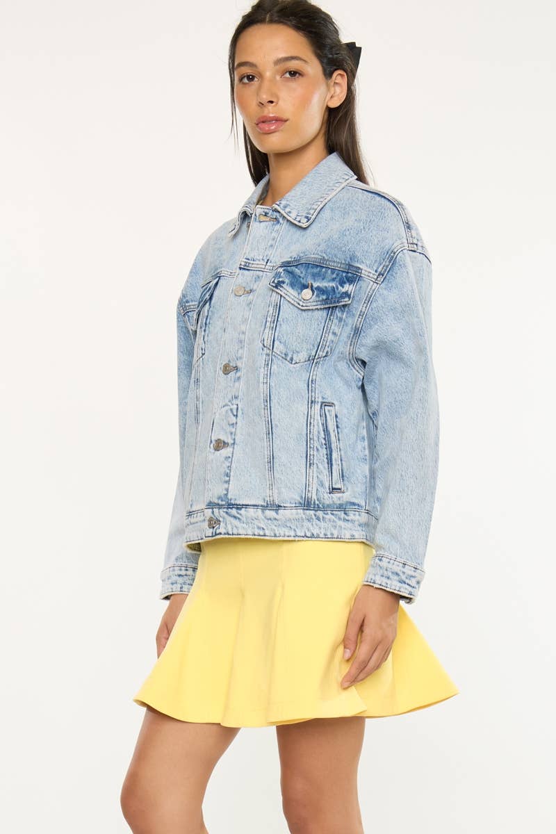 LEGGERO GIACCA OVERSIZE CON SPALLE CADENTI-KC2167L in vendita all'ingrosso su Faire4