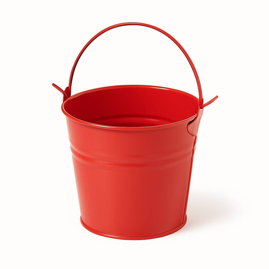 Factory Direct Craft - Wholesale Bucket/Pail - Mini Metal Bucket - Select Color (4" H x 3-3/4" Diameter)4