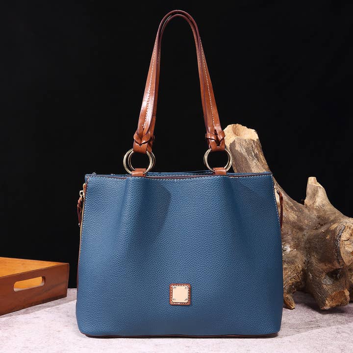 ACCITY - Wholesale Shoulder Bag - Women's - RETRO PEBBLE LITCHI GRAIN TEXTURE SHOULDER BAG_CWAB0926