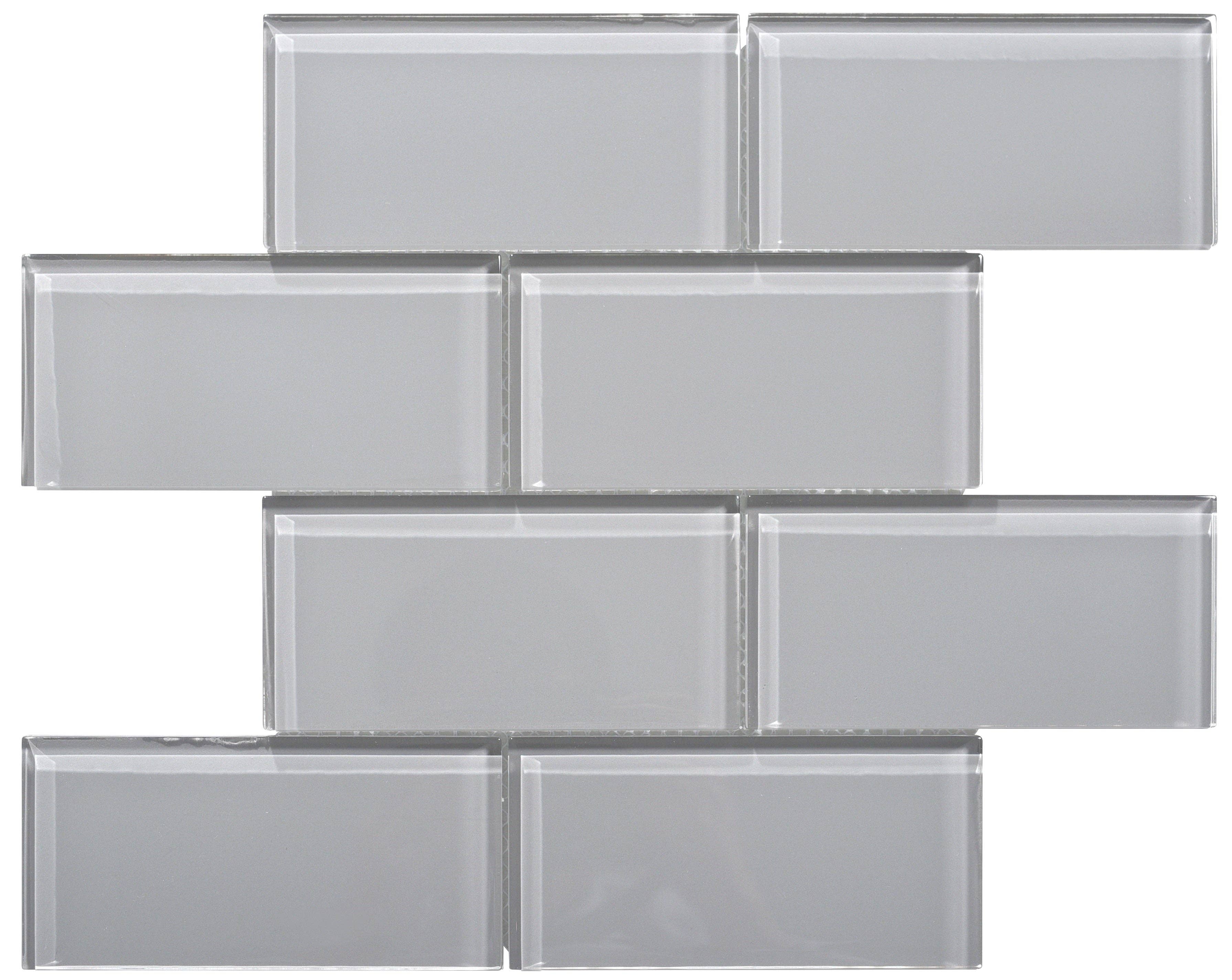 WS Tiles - Vente Carrelages muraux - Carreau de mosaïque en verre de 3" x 6", dosseret pour cuisine et salle de bain - 5 pieds carrés par carton1