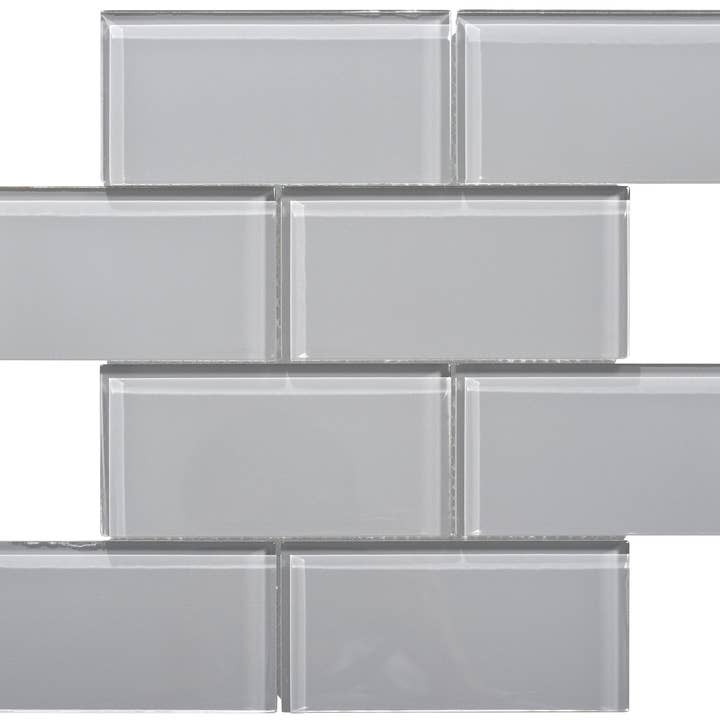 WS Tiles - Vente Carrelages muraux - Carreau de mosaïque en verre de 3" x 6", dosseret pour cuisine et salle de bain - 5 pieds carrés par carton1