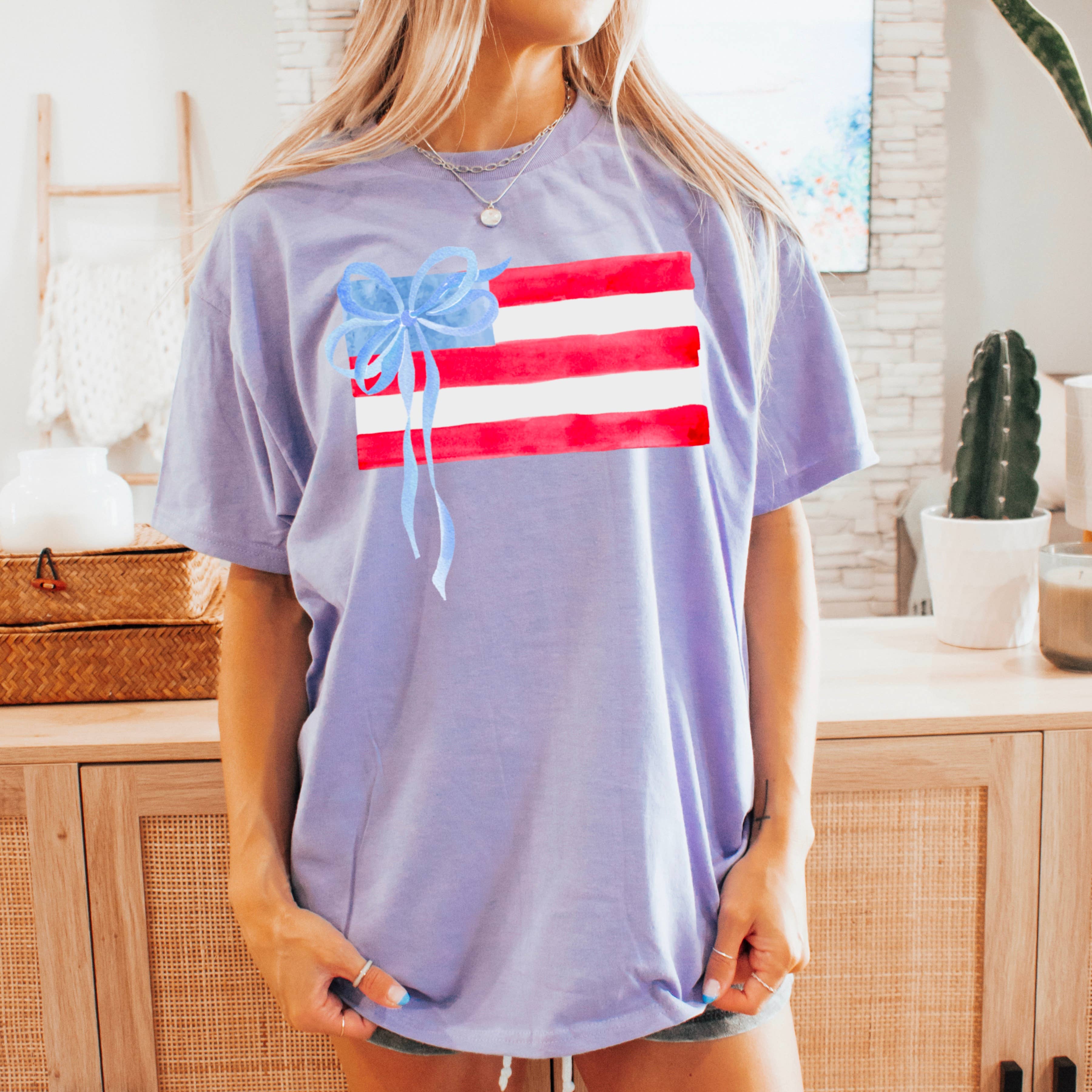 Shoppe SHC – wholesale T-shirt (graphic) – women's – Coquette American Flag | July 4th Graphic Tee | Gildan12