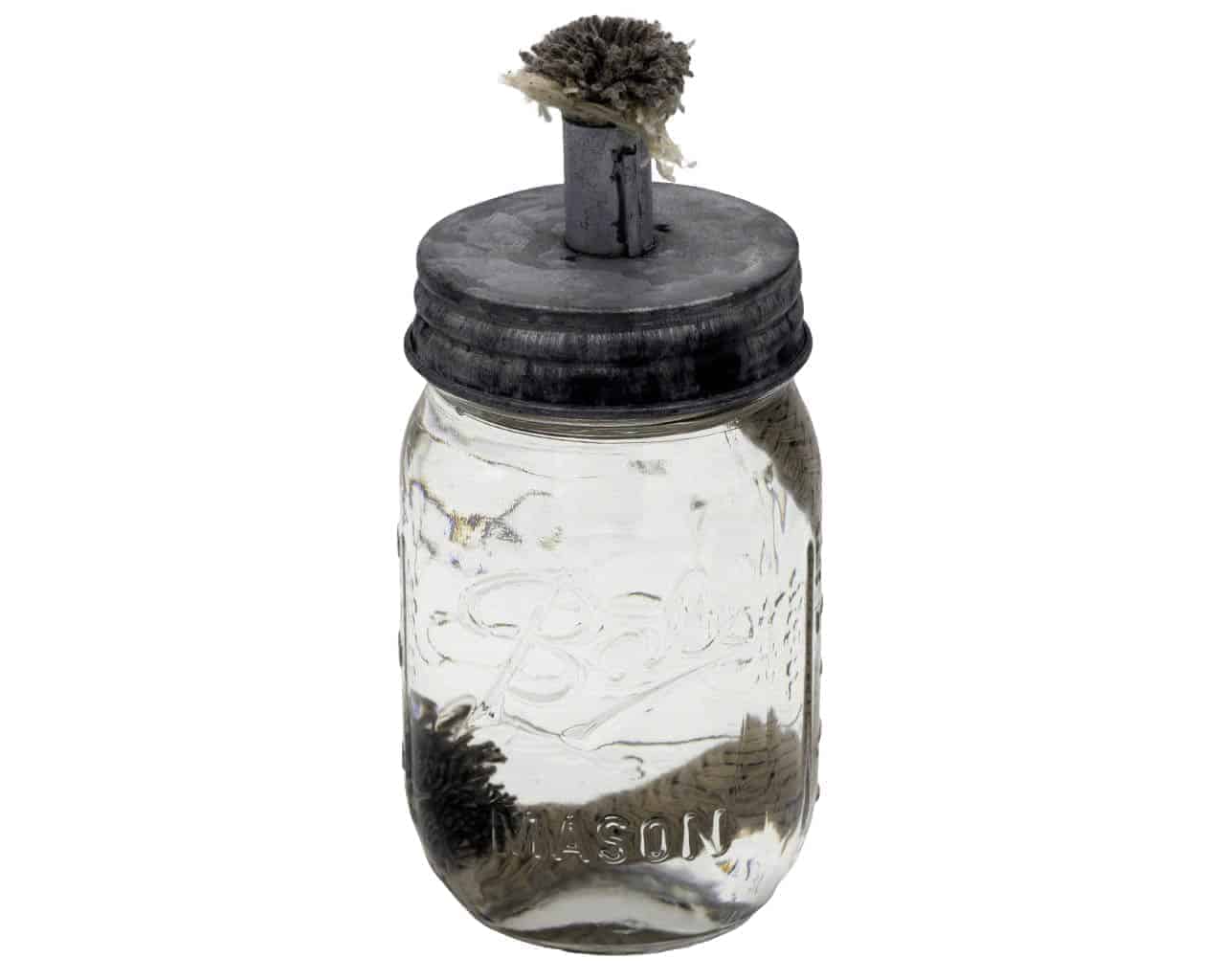 Mason Jar Lifestyle - Wholesale Lantern - Tiki Torch Oil Lamp Lid in Galvanized Metal for Mason Jars6