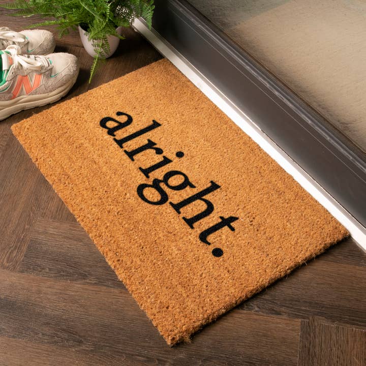 Alright Artsy Non-Slip Coconut Fibre Door Mat for wholesale by Artsy Mats