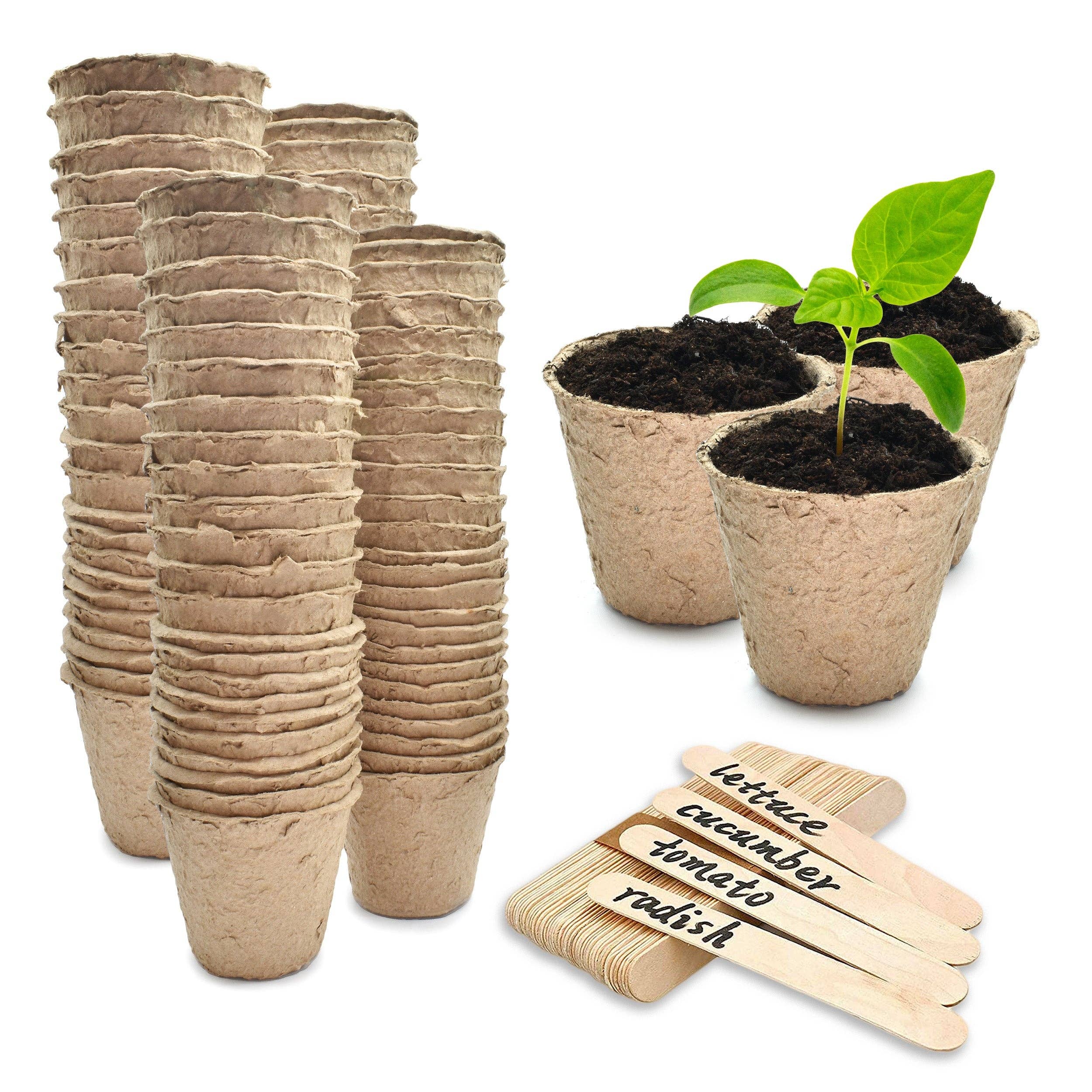 Jara Trading – wholesale Plant pot – Biodegradable Round Fibre Seedling Pots0