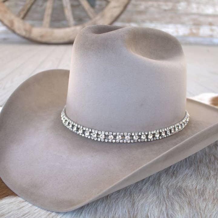 Willow Lane Hat Co. – wholesale Hat accessory – Women's – Rhinestone Bling Hat Band - The Monroe
