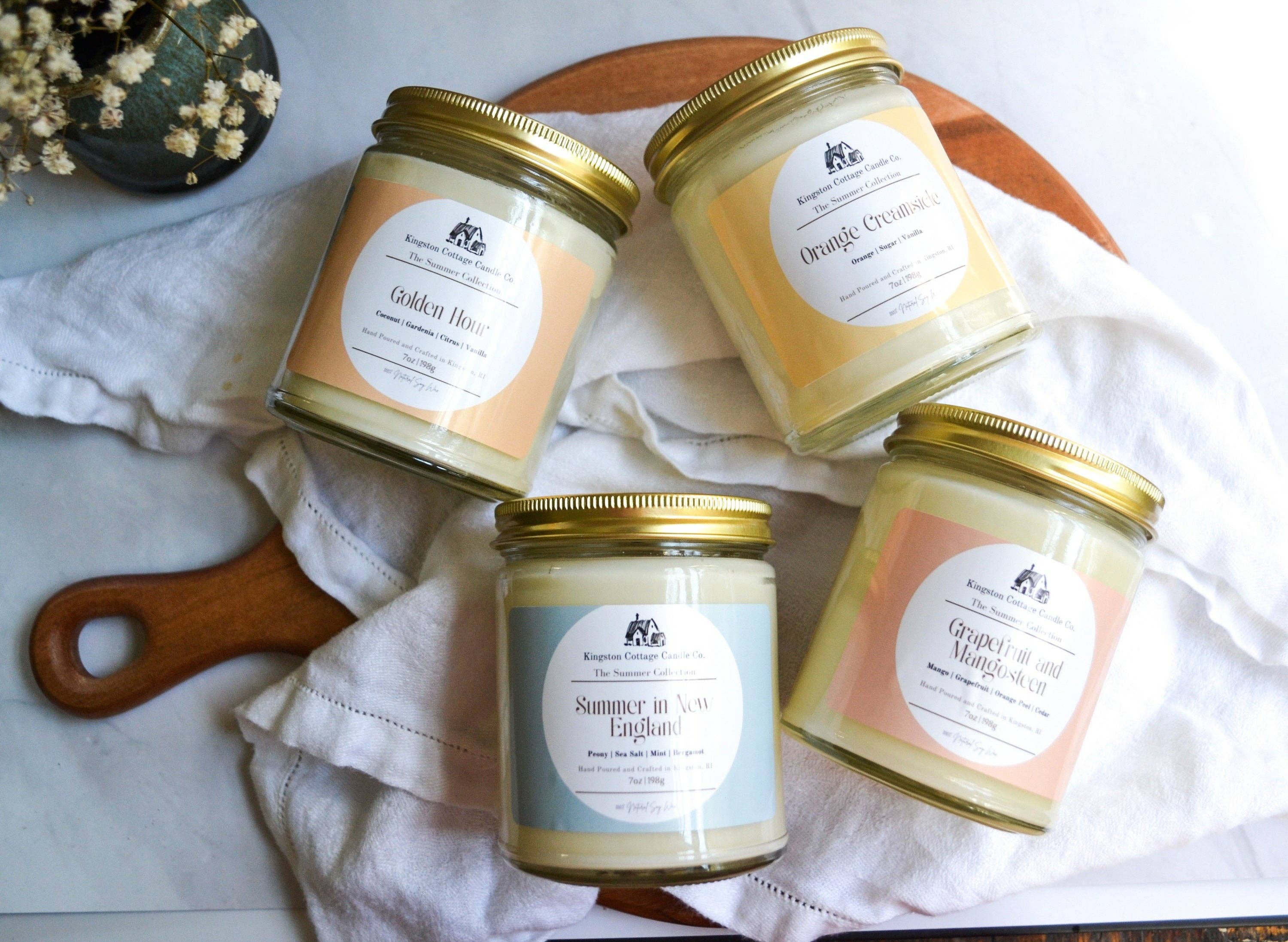 Kingston Cottage Candle Co. - Wholesale Jar/Filled Candle - Summer In New England Candle4