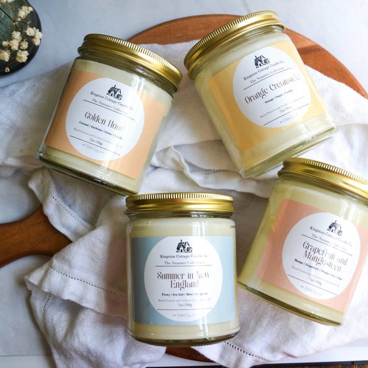 Kingston Cottage Candle Co. - Wholesale Jar/Filled Candle - Summer In New England Candle4
