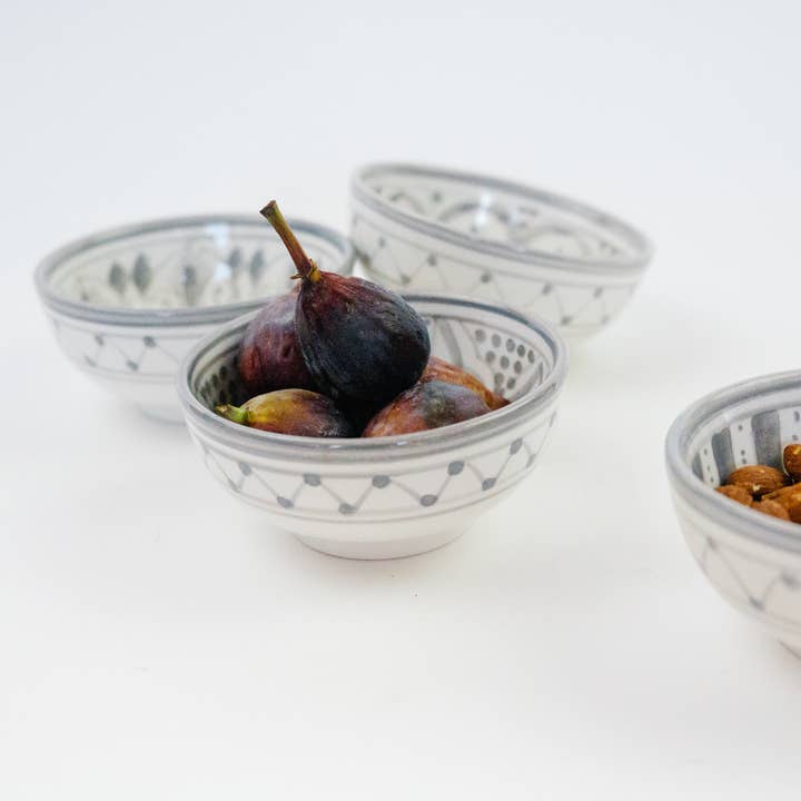 atelierBOEMIA - Wholesale Decorative Plate/Dish/Bowl - Safi Ceramic Tapas Bowls - Set of 4 Patterns11