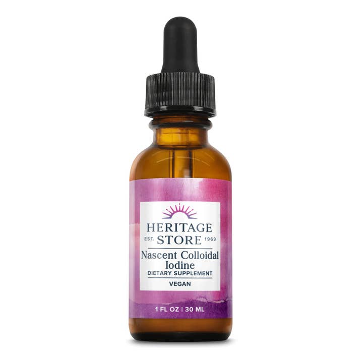 Heritage Store - Wholesale Oral Supplement/Vitamin - Nascent Colloidal Iodine 1 oz