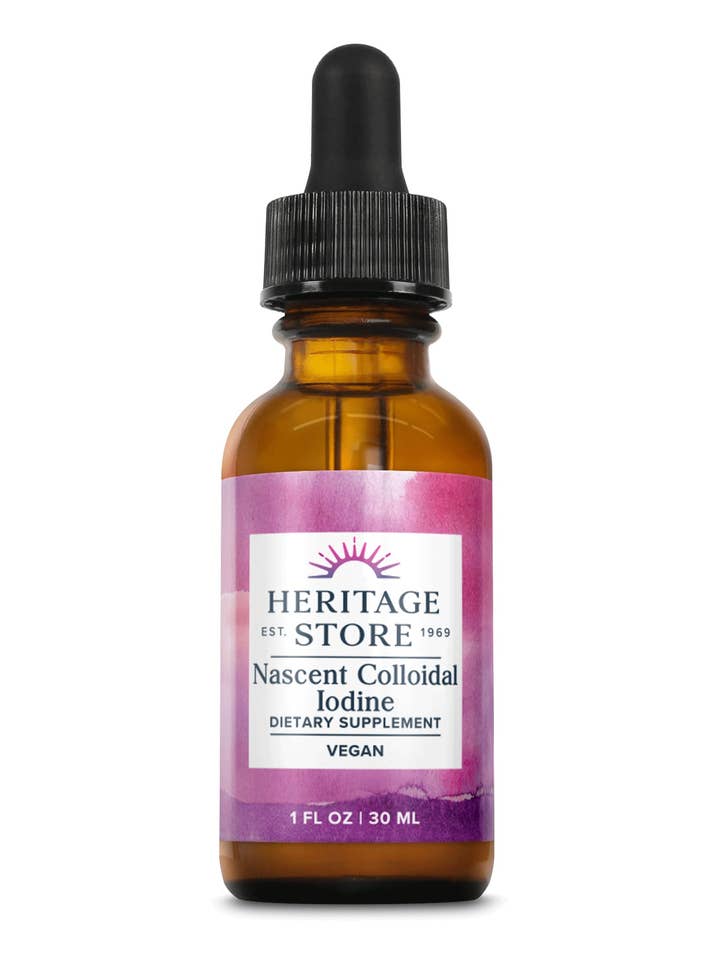 Nascent Colloidal Iodine 1 oz for wholesale by Heritage Store