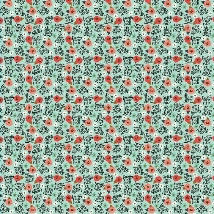 Disrupted Industries - Wholesale Flat wrap - Fuckity Fuck Fuck Wrapping Paper1