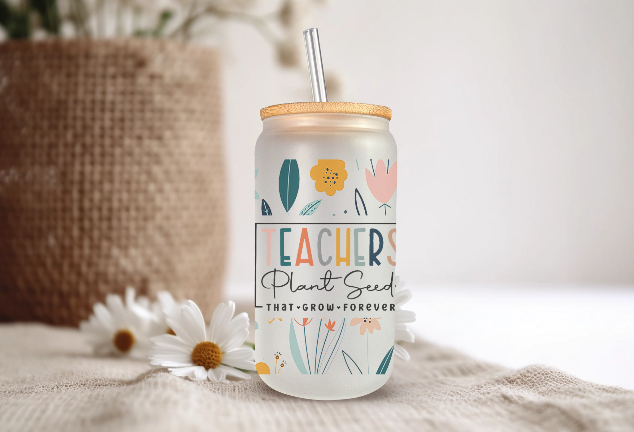 The Inspiration Haven - Wholesale Drinking Glass/Cup - Teacher Appreciation Gift Can Glass Teacher Gift  Libbey1