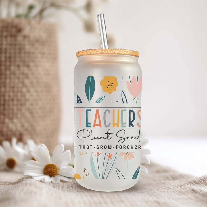 The Inspiration Haven - Wholesale Drinking Glass/Cup - Teacher Appreciation Gift Can Glass Teacher Gift Libbey1