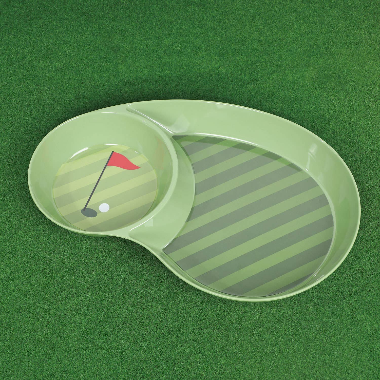 Supreme Housewares - Wholesale Platter - 16" Golf-Themed Melamine Chip and Dip Platter4
