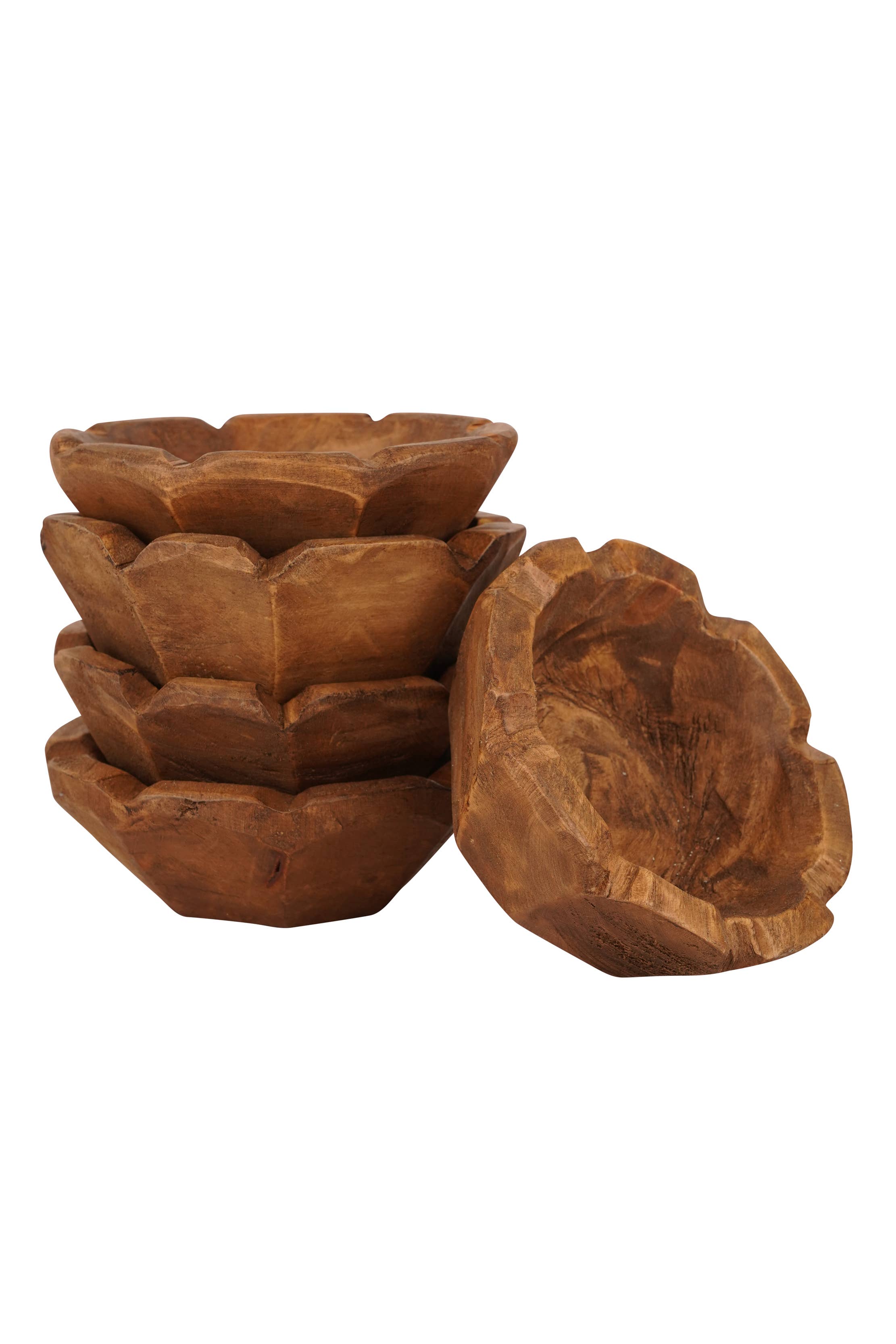 My Amigos Imports - Wholesale Candle holder - Stubby™ Mini Flower Dough Bowl-Candle Ready-6 inches9