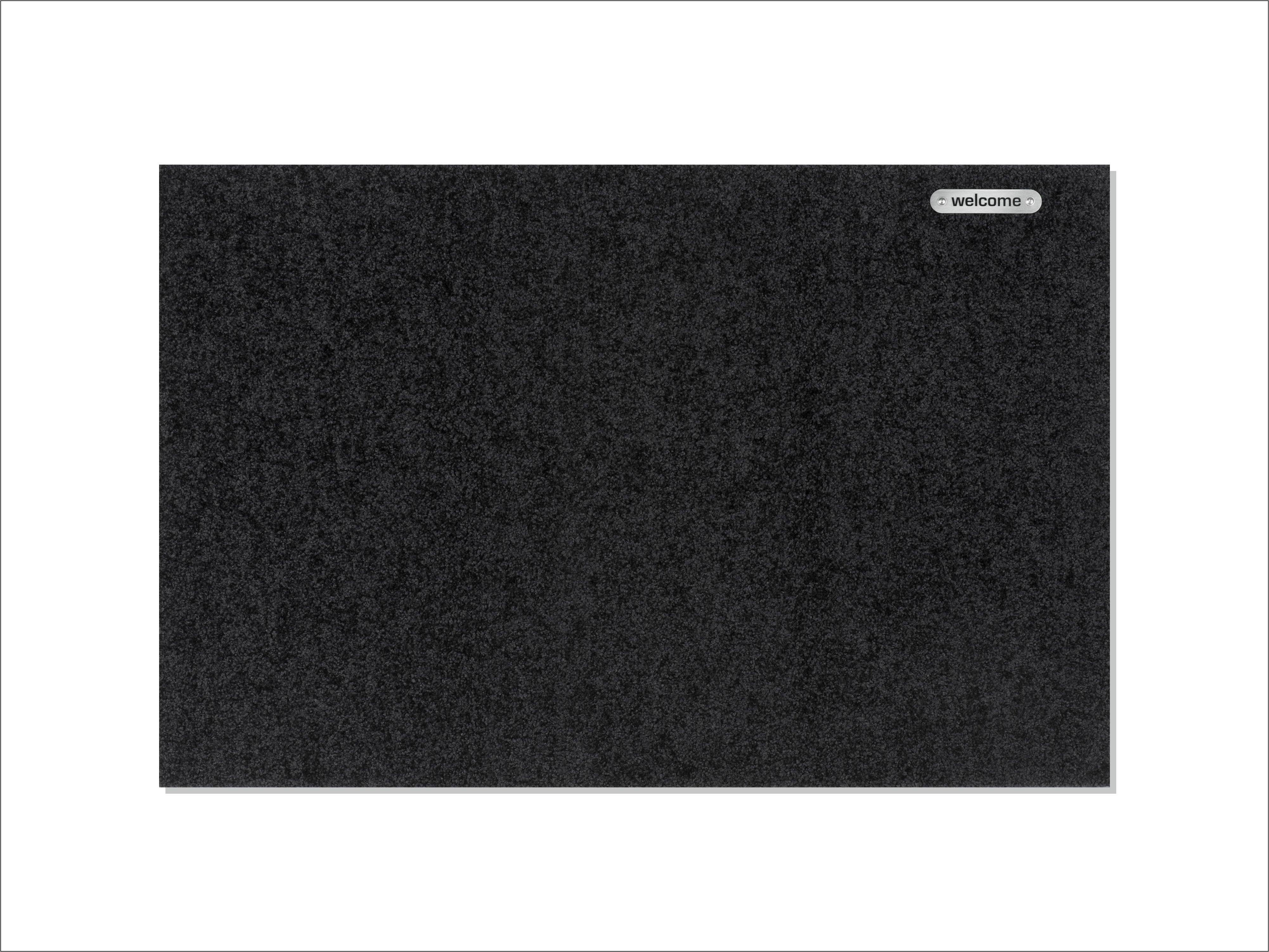 Keilbach Designprodukte – Engroshandel Dørmåtte – Picobello dørmåtte med rustfri stål og laserindgraveret "welcome"0