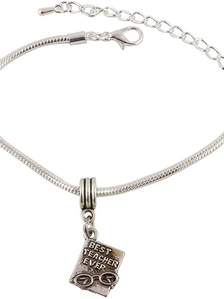 Best Teacher Gifts Bracelet for A Proud Teacher Appreciation Cool Preschool Daycare Kindergarten High School Elementary Professor English Math Science Art Jewelry Jewlry Working Tools for wholesale by Dave The Bunny