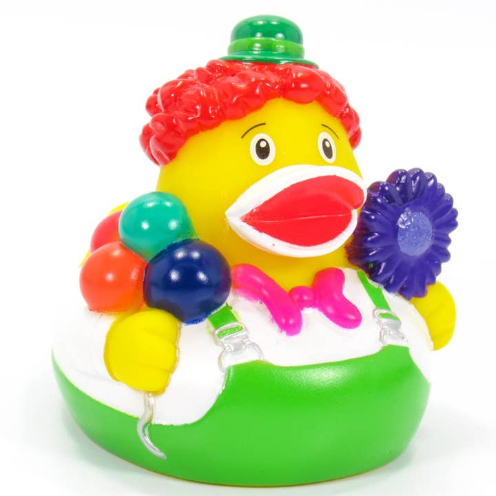 Clown Rubber Duck for wholesale by Ducks in the Window