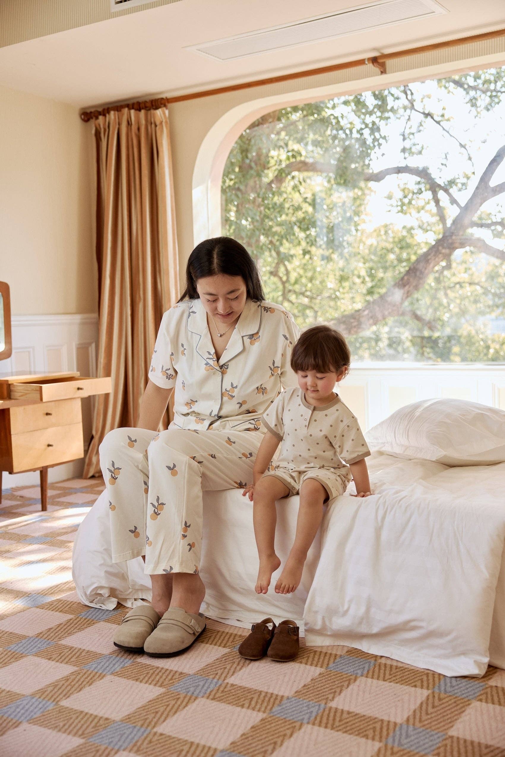 Norsu Organic - Wholesale Sleepwear Set - Women's - Women Organic Bamboo Summer PJ Set-Clementine1