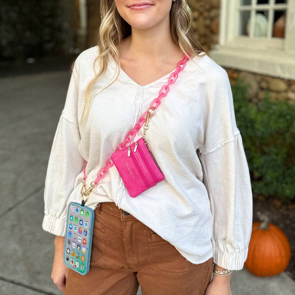 Save The Girls - Wholesale Phonecase Strap - Clip & Go Ice Chain with Pouch16