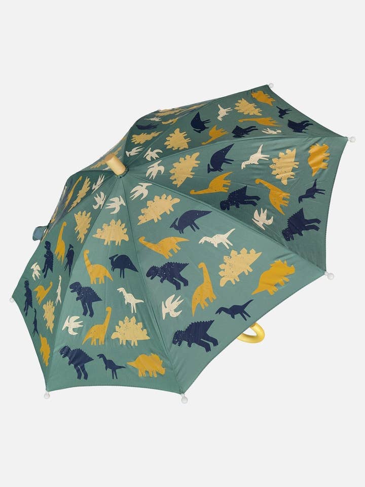 Paraguas con estampado de dinosaurio verde para venta al por mayor de Deux par Deux
