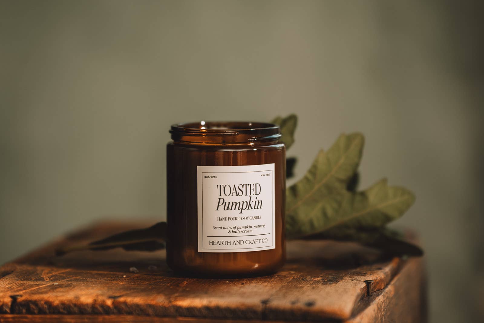 Hearth and Craft Candle Co. - Wholesale Jar/Filled Candle - TOASTED PUMPKIN12