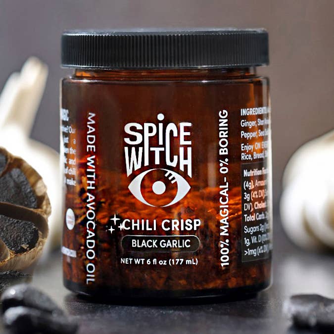 Black Garlic Chili Crisp – Full Case (12 Jars) for wholesale by Spice Witch