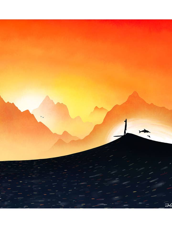 Finding Joy - Print/ Framed Print for wholesale by Jonas Claesson