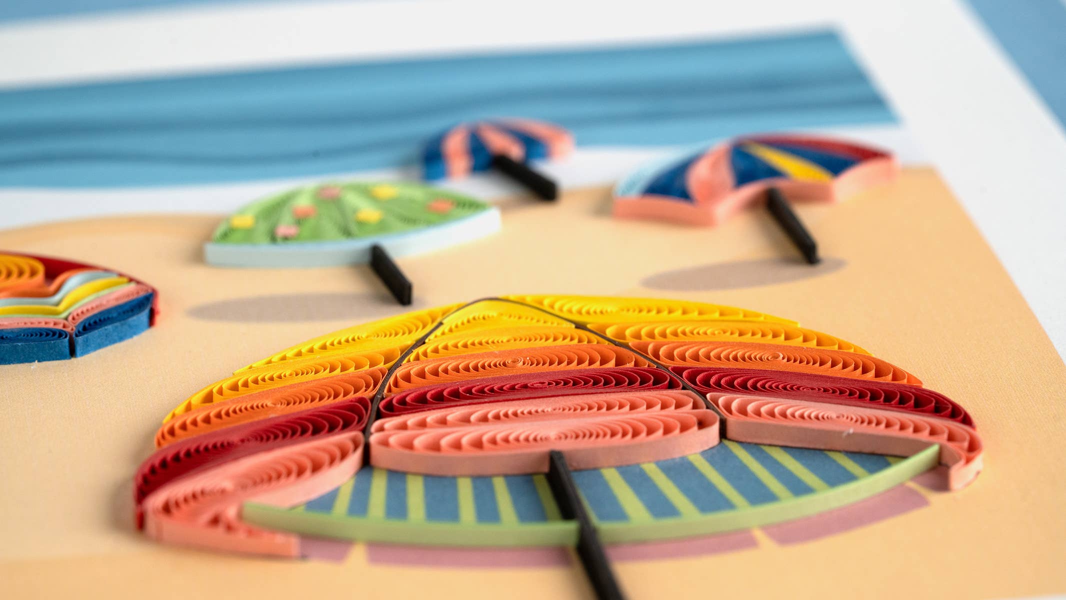 Quilling Card - Wholesale Beach Umbrella - Colorful Beach Umbrellas1