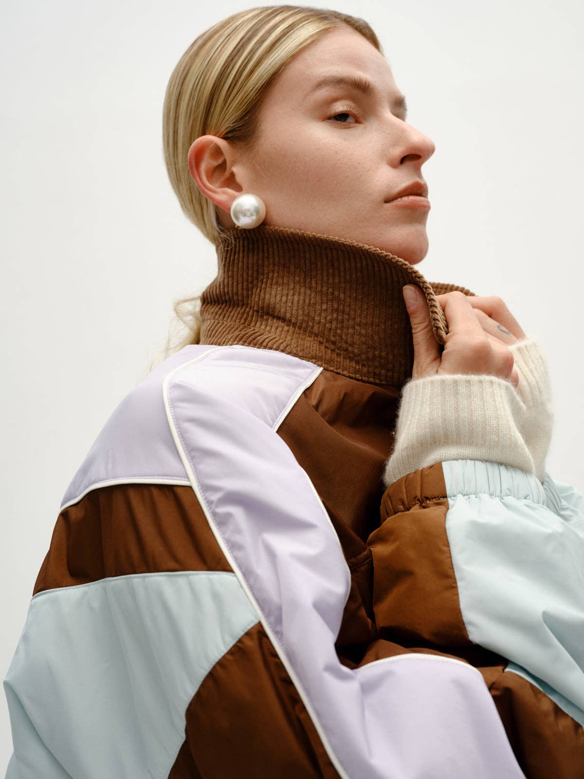 Urlazh - Wholesale Jacket - Women's - Chocolate Colorblocked Cotton Jacket2