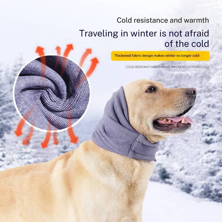 PAWPAWwholesale - Wholesale Pet Snood - Dog - Pet Ear Muffs Dog Calming Head Wrap Adjustable_CWMM74706