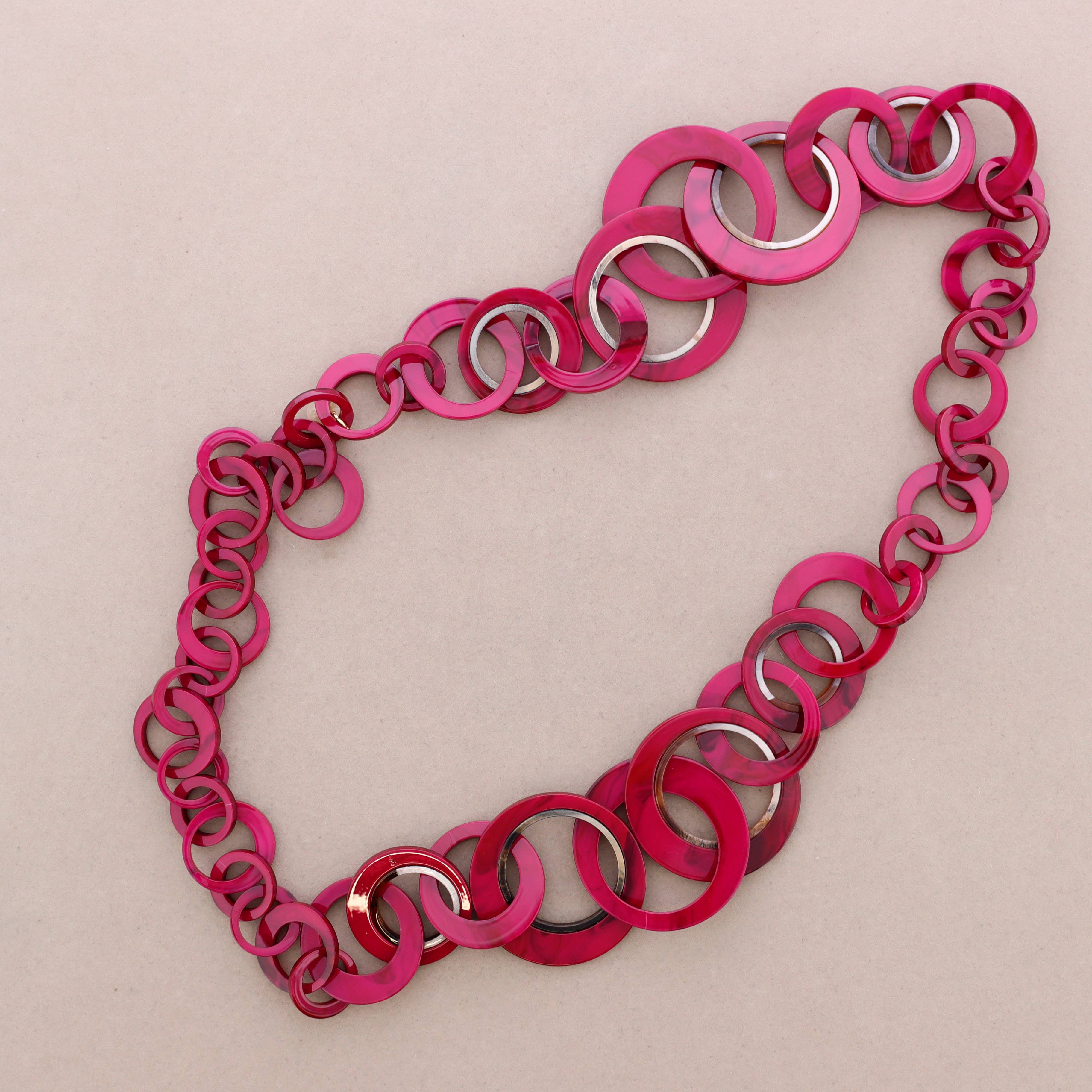 Sonata - Wholesale Link & Chain Necklace - Long Resin Link Necklace3