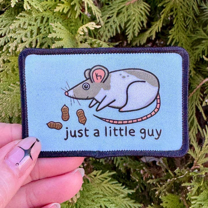 Handmade Adhesive Rat Peanuts Patch for Jackets and Bags for wholesale by Hawburns Studio