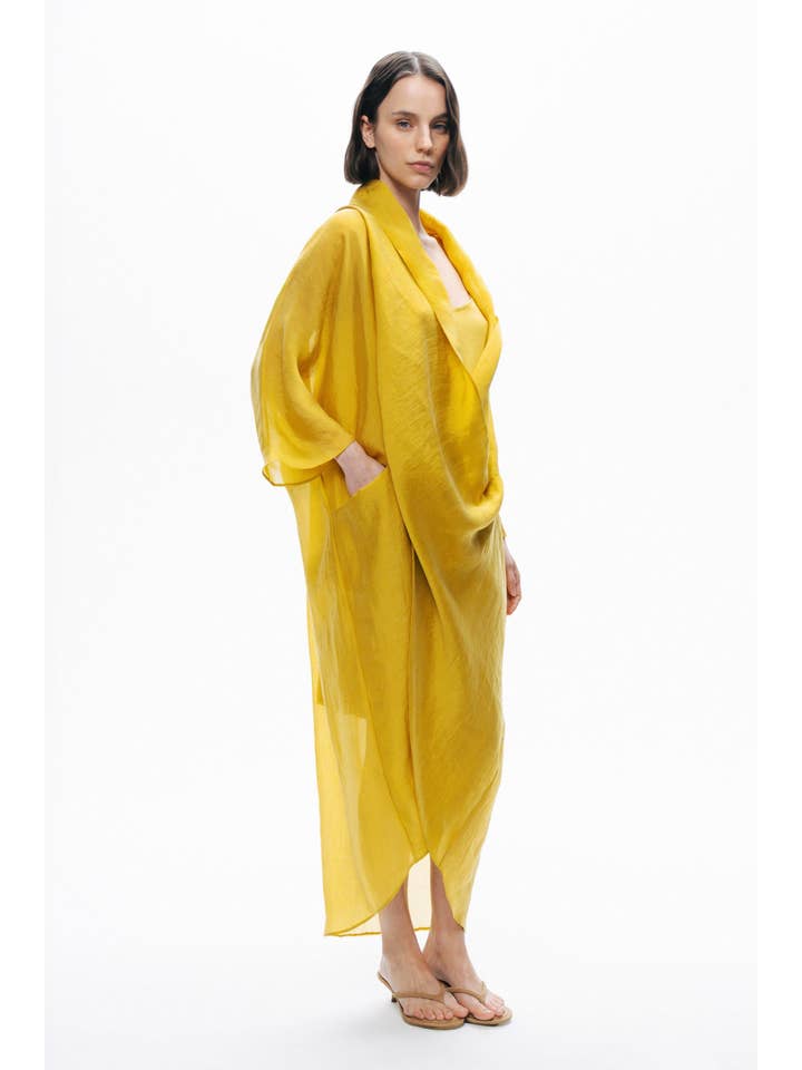 Giallo Abito midi oversize in vendita all'ingrosso su Faire1