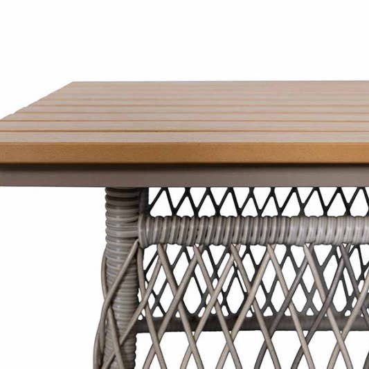 Light Blue Shell 4-Piece Wicker Sofa Set for wholesale on Faire10