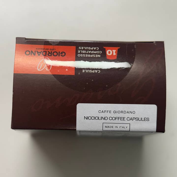 SALA CAFFE CO - Wholesale Instant Coffee/Espresso - Giordano - Nocciolino (Hazelnut) Nespresso Compatible Coffee Capsules2