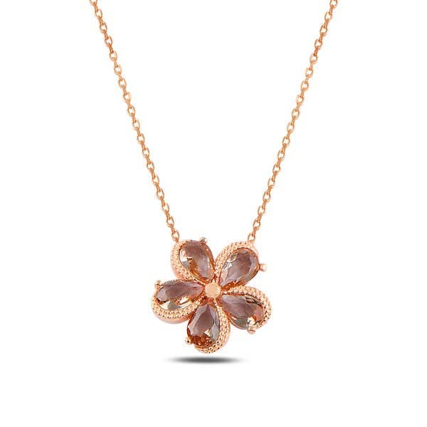 Collana con trifoglio rosa per la vendita all'ingrosso da parte di Valubia