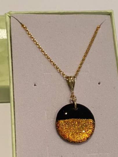 Collar en oro relleno con colores de otoño para venta al por mayor de La Chaumière à Bijoux