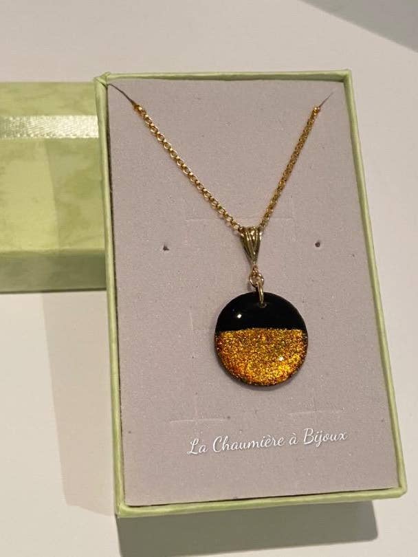 Gold filled necklace - Fall colors for wholesale by La Chaumière à Bijoux