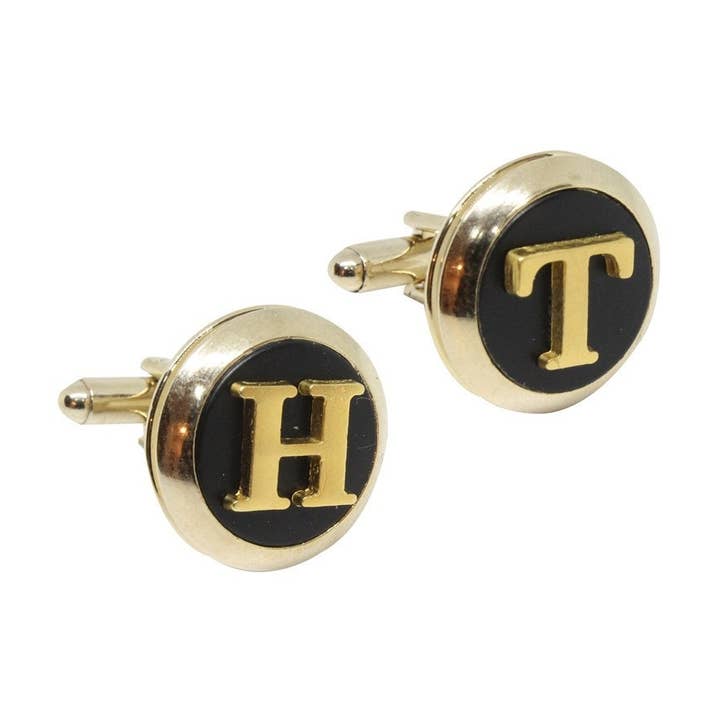 Aanpasbare manchetknopen, handgemaakte lettermanchetknopen uniek voor wholesale door COOLMENCLUB